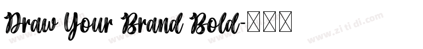 Draw Your Brand Bold字体转换